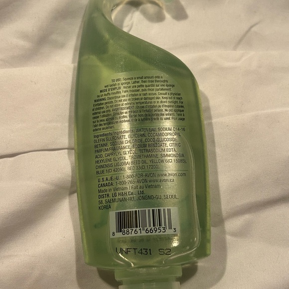 NWT Avon Skin So Soft Original Shower Gel - Light Green- Set of 2 - Picture 3 of 6